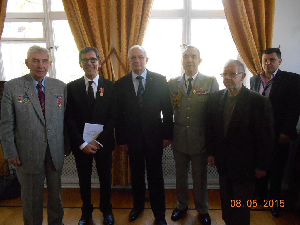 Юбилейная церемония в честь 70-летия Победы в посольстве Франции